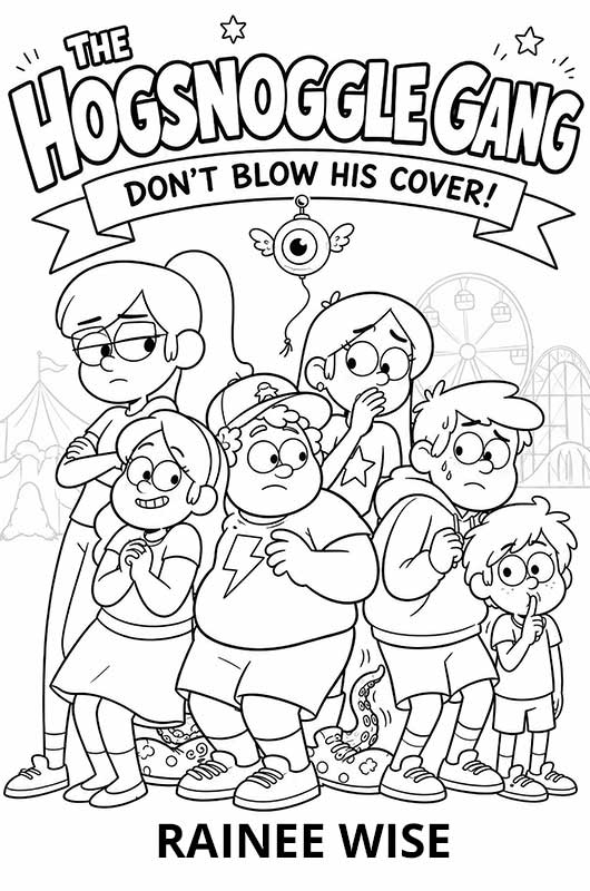 The Hogsnoggle Gang Don't Blow His Cover colouring book
